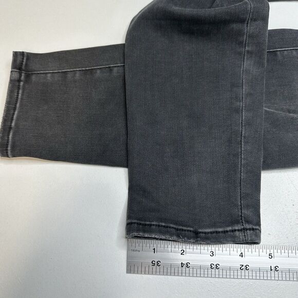 Good American Jeans 4 27 Good Legs Crop Skinny High Rise Black Denim Distress - Picture 12 of 12